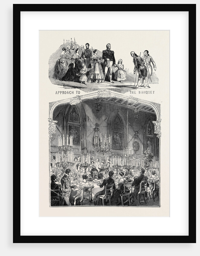 Visit of the King of the French to Queen Victoria: The Garter Banquet, St. George's Hall by Anonymous