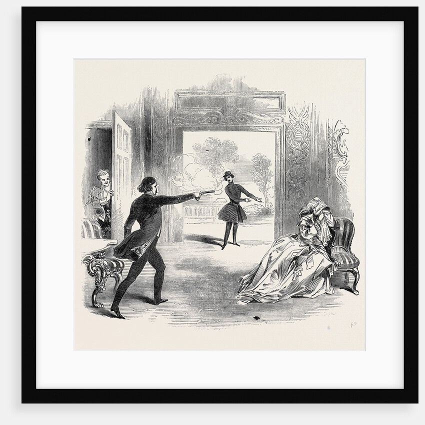 Scene from the Mysterious Stranger at the Adelphi Theatre by Anonymous