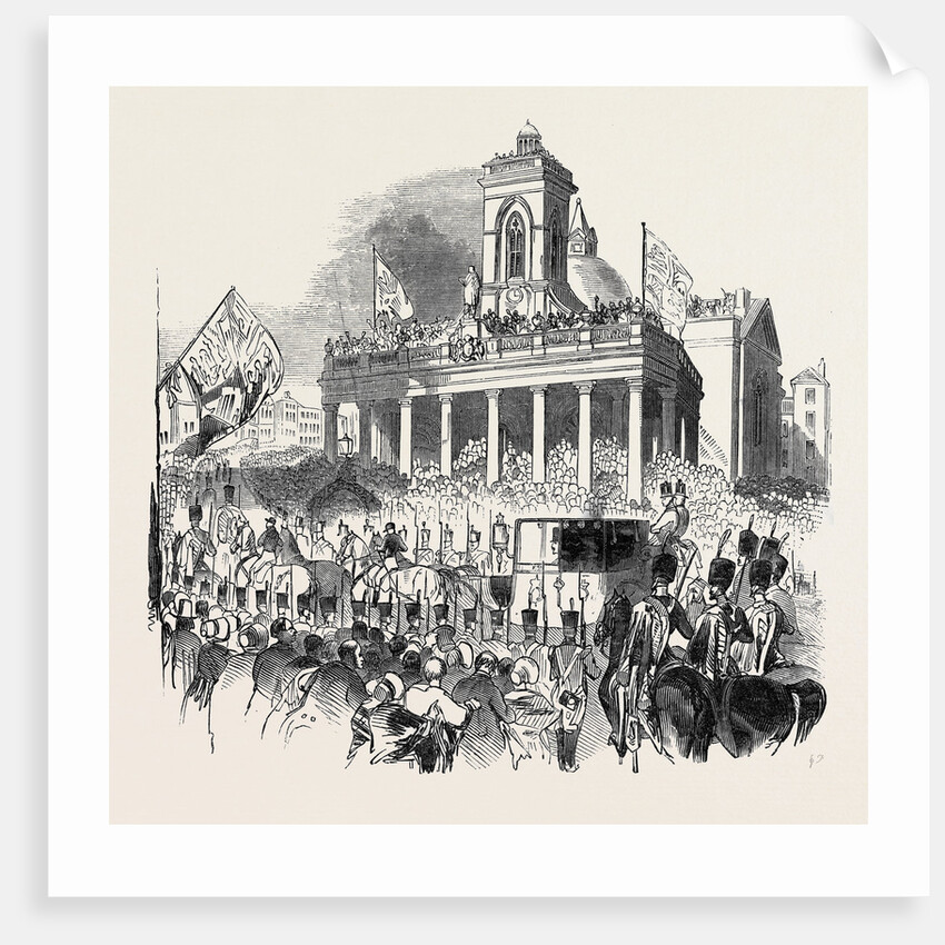 Her Majesty Passing the Marketplace, Northampton, Her Majesty's Late Visit to Burghley by Anonymous