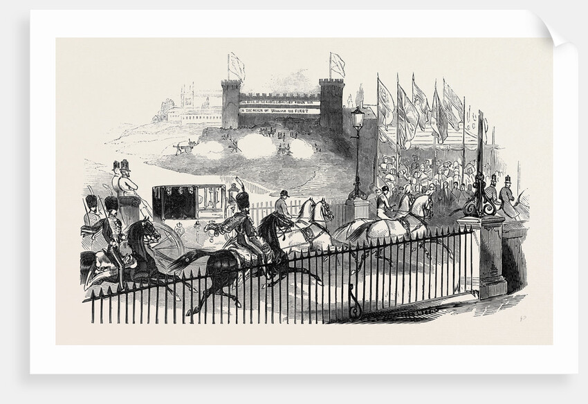 Her Majesty Passing the Castle, Northampton, Her Majesty's Late Visit to Burghley by Anonymous