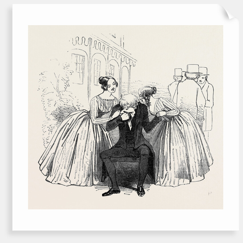 Scene from the New Comedy of Old Heads and Young Hearts, at the Haymarket Theatre by Anonymous