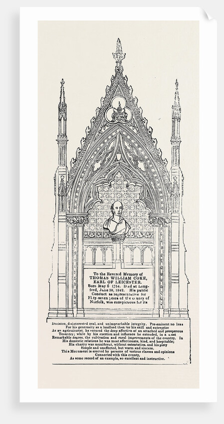 Monument to the Earl of Leicester in Longford Church, Derbyshire by Anonymous