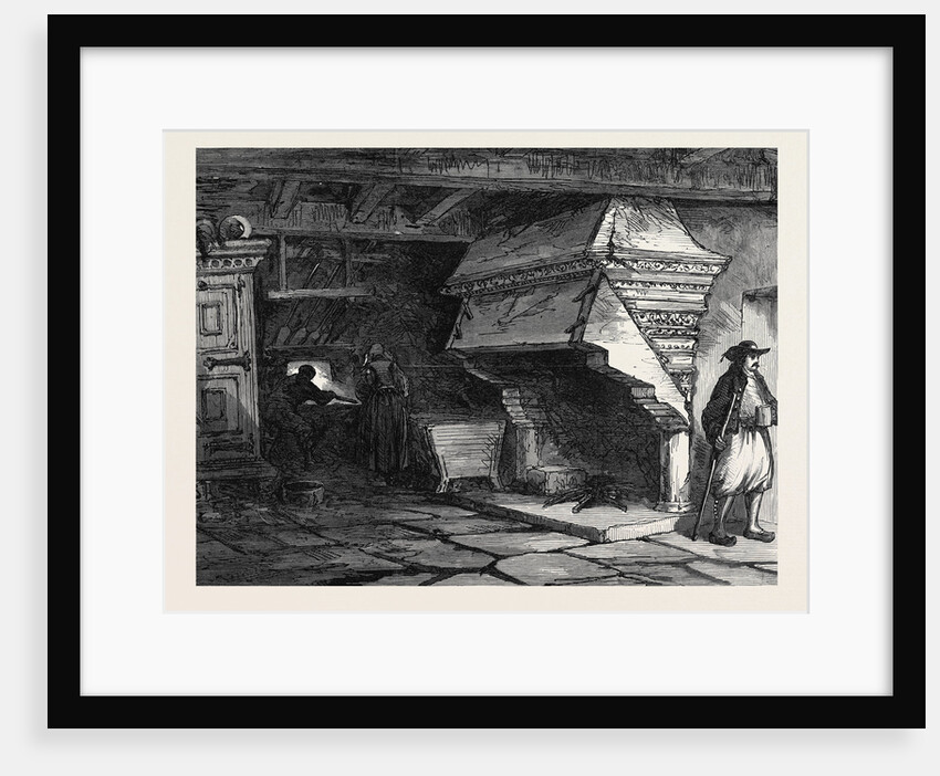 Ancient Chimney Time of Francis I. Morlaix Brittany France by Anonymous