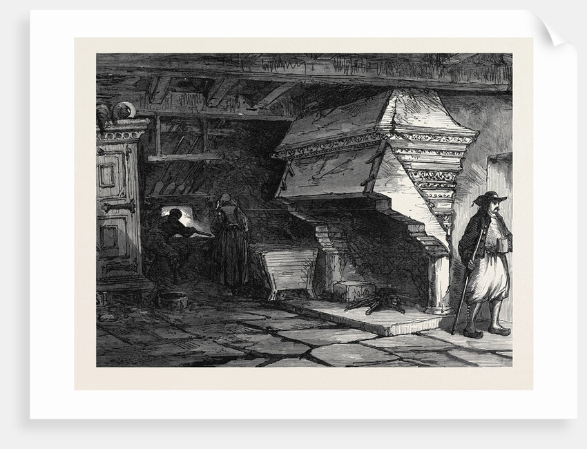 Ancient Chimney Time of Francis I. Morlaix Brittany France by Anonymous