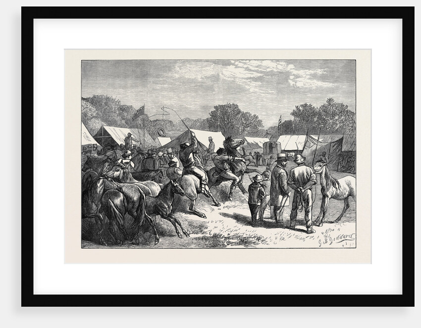 Pony Fair in the New Forest 1871 by Anonymous