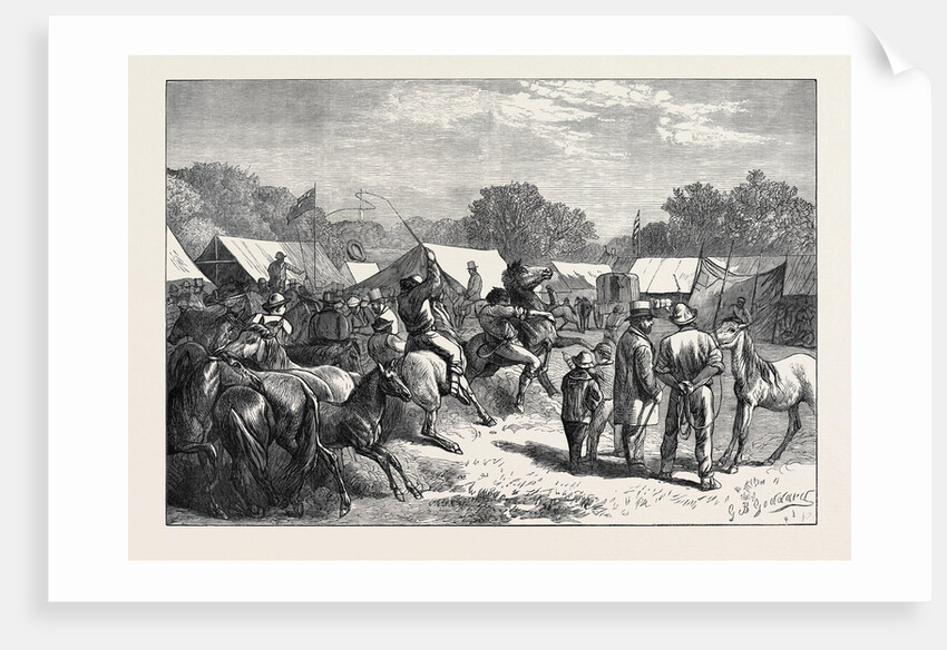 Pony Fair in the New Forest 1871 by Anonymous