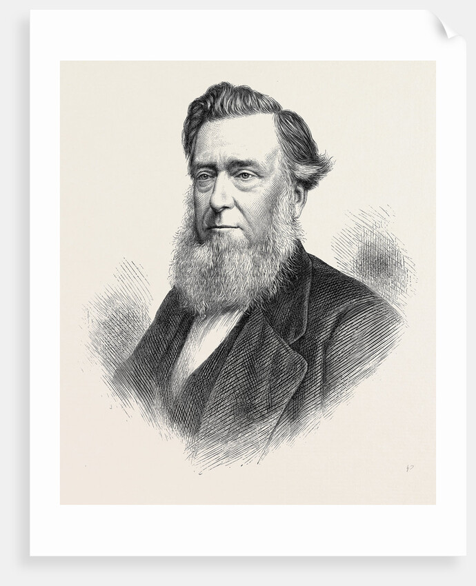 The Rev. John H. James D.D. President of the Wesleyan Methodist Conference 1871 by Anonymous