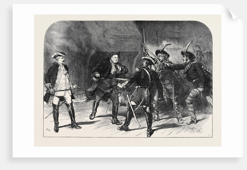 The Scott Centenary: Scene from Rob Roy at the Theatre Royal Edinburgh 1871 by Anonymous