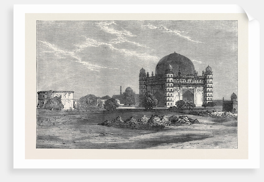 Tomb of Mohammed Adil Chah Beejapoor India 1871 by Anonymous