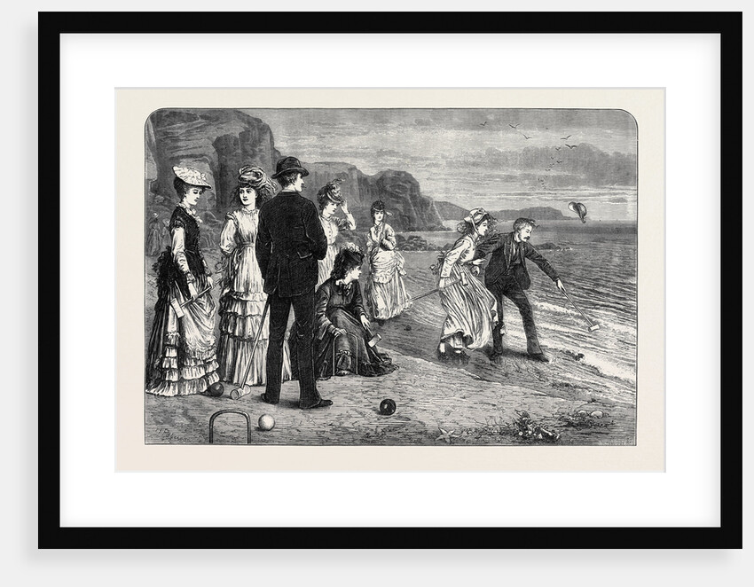 Croquet Under Difficulties 1871 by Anonymous