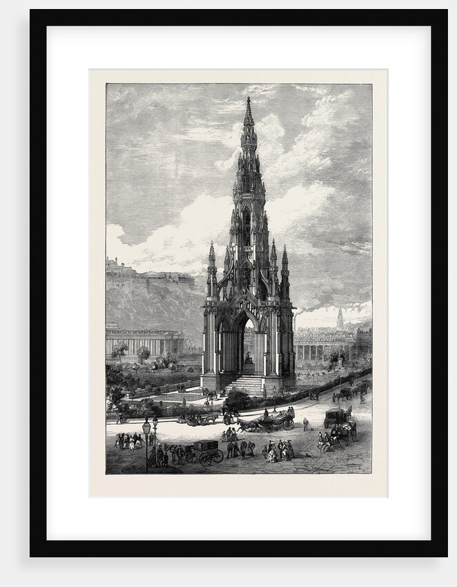 The Scott Monument Edinburgh 1871 by Anonymous