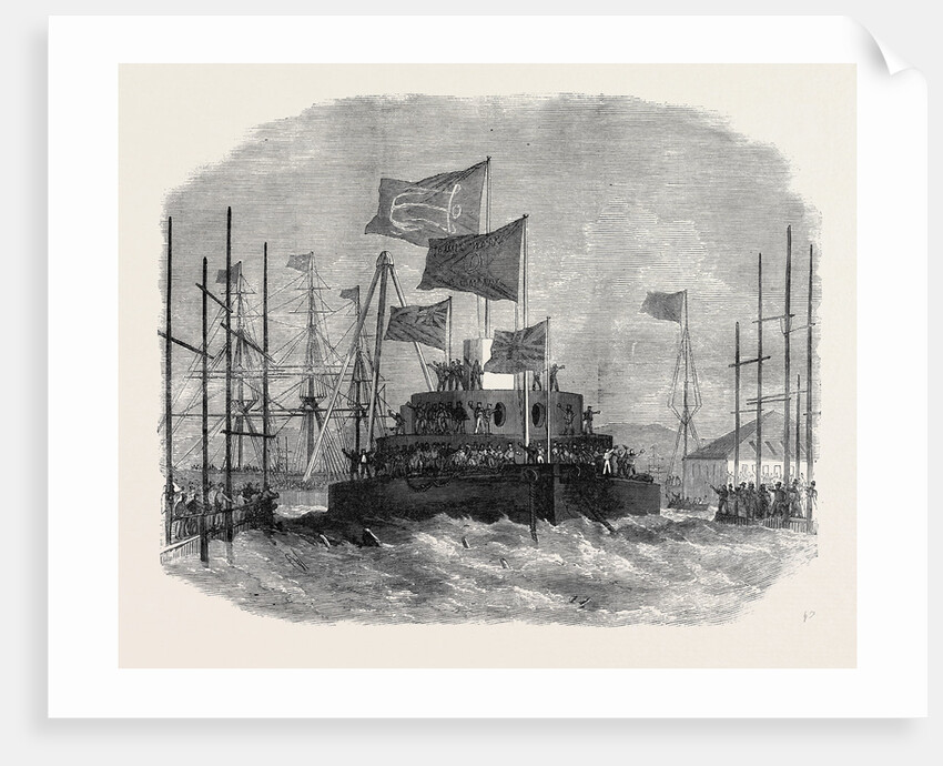 Launch of H.M.S. Cyclops at Blackwall 1871 by Anonymous