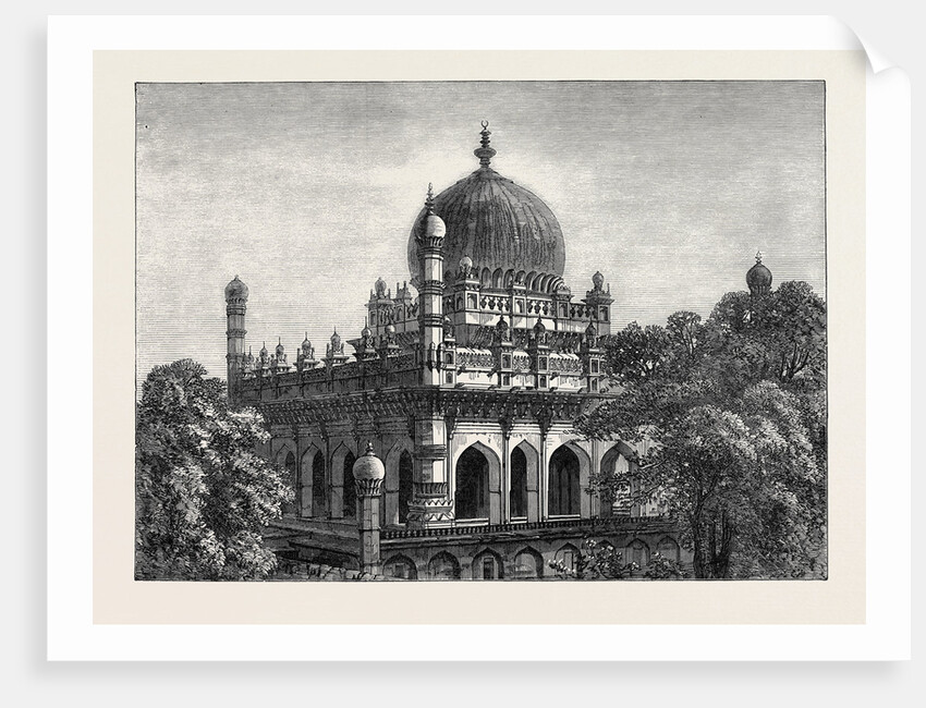 Tomb of King Ibrabim at Beejapoor India 1871 by Anonymous