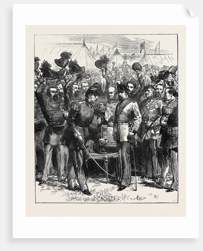 The Belgian Gardes Civiques at the Wimbledon Camp: The Vin D'Honneur 1871 by Anonymous