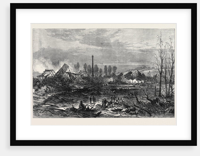 Scene of the Gun-Cotton Explosion at Stowmarket 1871 by Anonymous