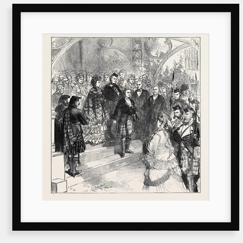 Reception of Princess Louise at Inverary Castle 1871 by Anonymous
