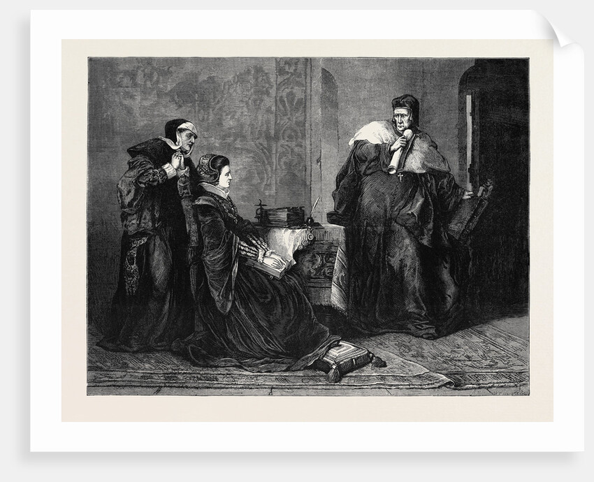 Lady Jane Grey's Victory Over Bishop Gardiner, 1871 by Anonymous