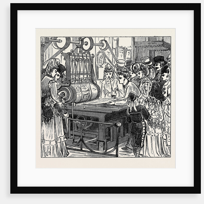 Sketches in the International Exhibition: Printing the Key. 1871 by Anonymous