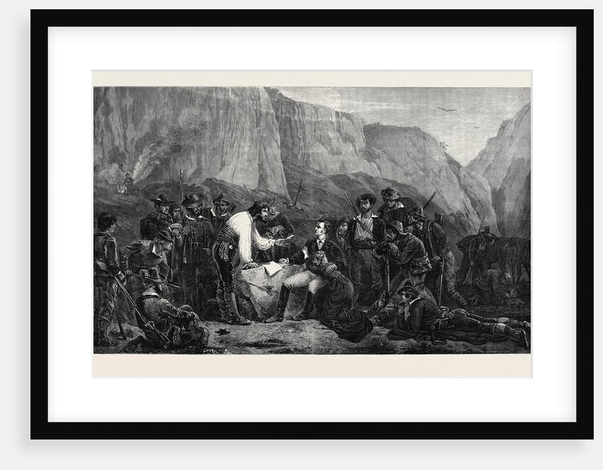 Brigands and Captives, in the French Gallery International Exhibition 1871 by Anonymous