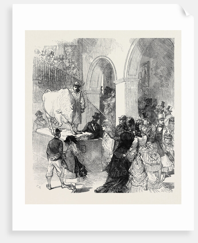 The International Exhibition: Entrance to the English Picture Gallery 1871 by Anonymous