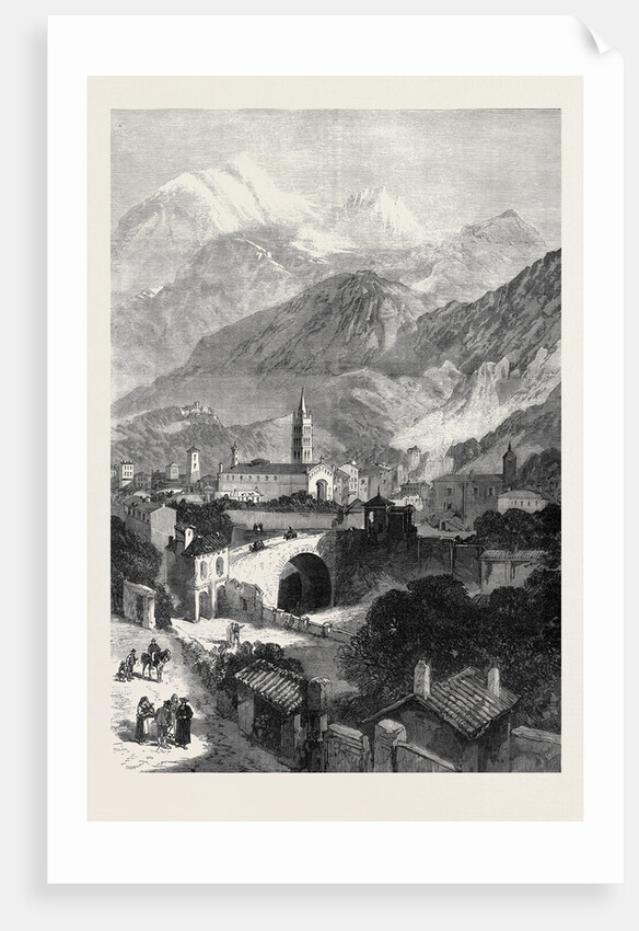 Opening of the Mont Cenis Tunnel: The Town of Susa 1871 by Anonymous