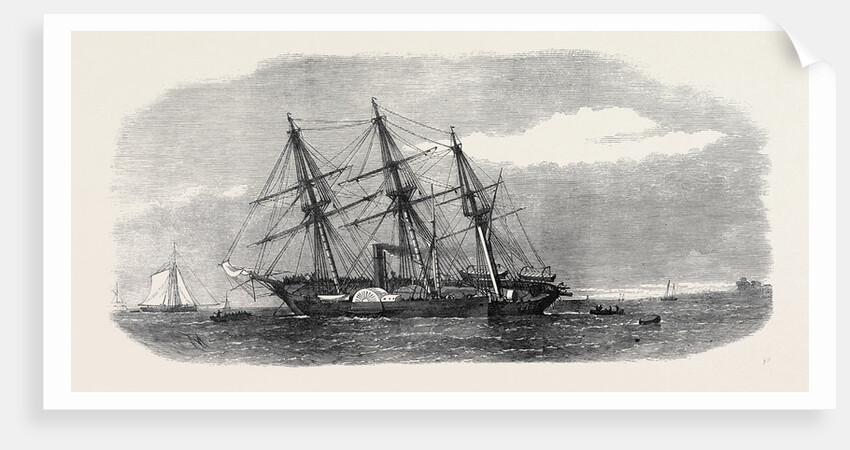 H.M.S. Racer Aground on Ryde Sands 1871 by Anonymous