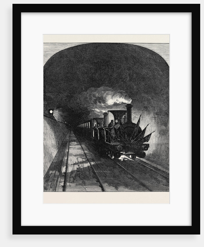 Opening of the Mont Cenis Tunnel: The First Train 1871 by Anonymous