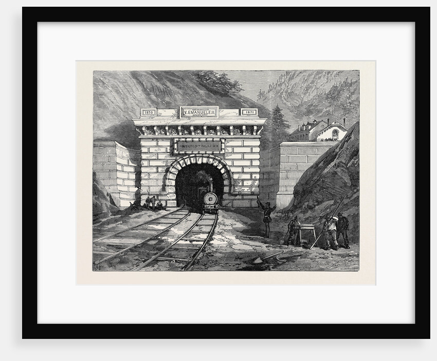 North Entrance to the Mont Cenis Tunnel Modane 1871 by Anonymous