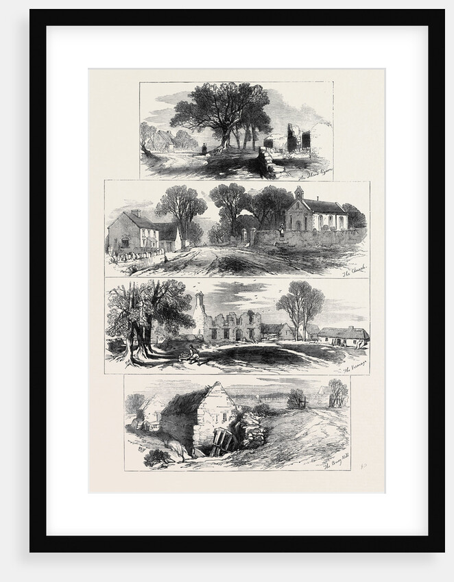 Sketches of Goldsmith's Deserted Village Lishoy or Auburn Near Athlone 1871 by Anonymous