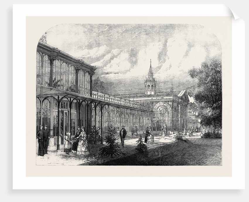 The Pavilion in the Public Gardens Buxton 1871 by Anonymous