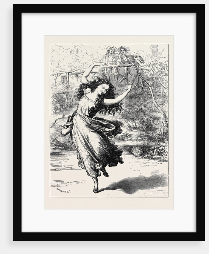 Scene from Fanchette at the Lyceum Theatre: The Shadow Dance 1871 by Anonymous