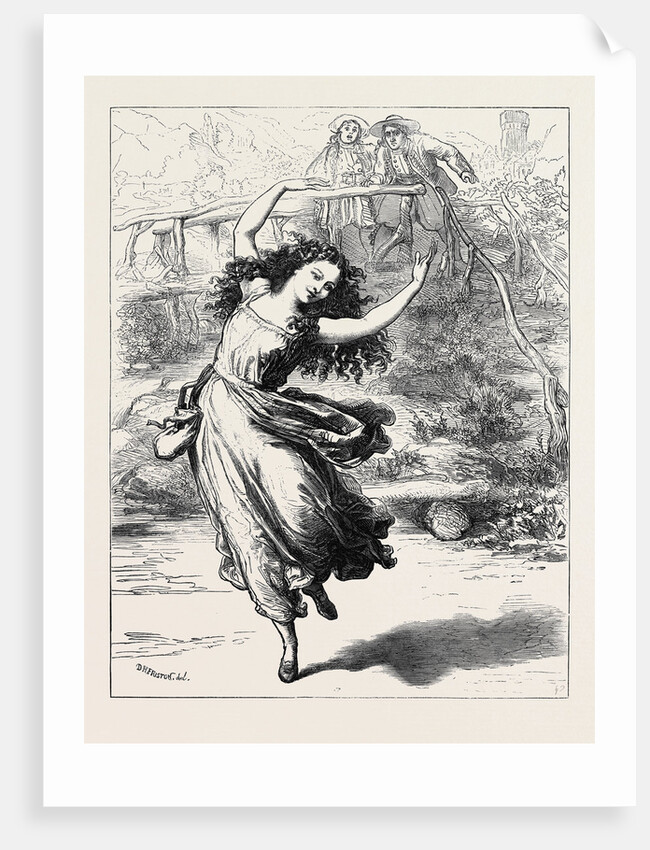 Scene from Fanchette at the Lyceum Theatre: The Shadow Dance 1871 by Anonymous