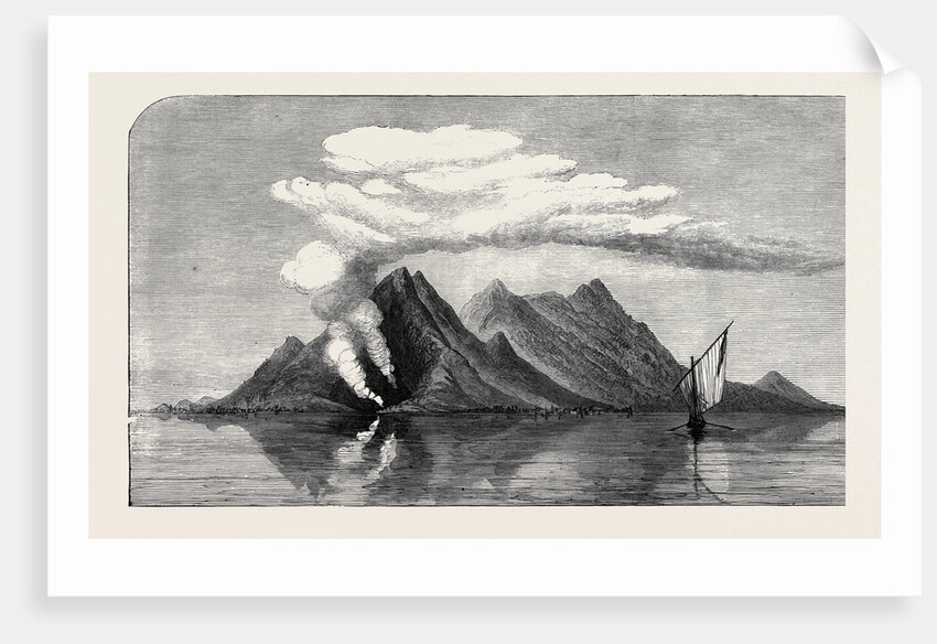 Volcanic Eruption in the Island of Camiguin Philippines 1871 by Anonymous