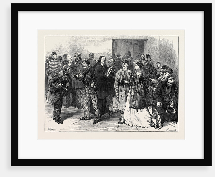 Waiting-Room of the National Assembly at Versailles France 1871 by Anonymous