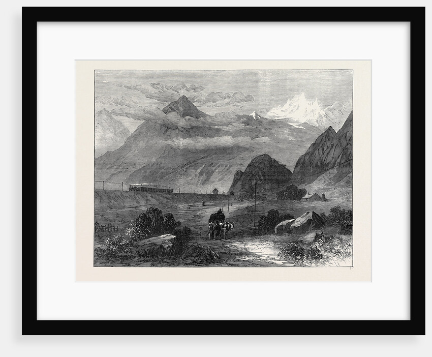 Mont Cenis Railway Scenery: The Dora Valley Near Oulx 1871 by Anonymous
