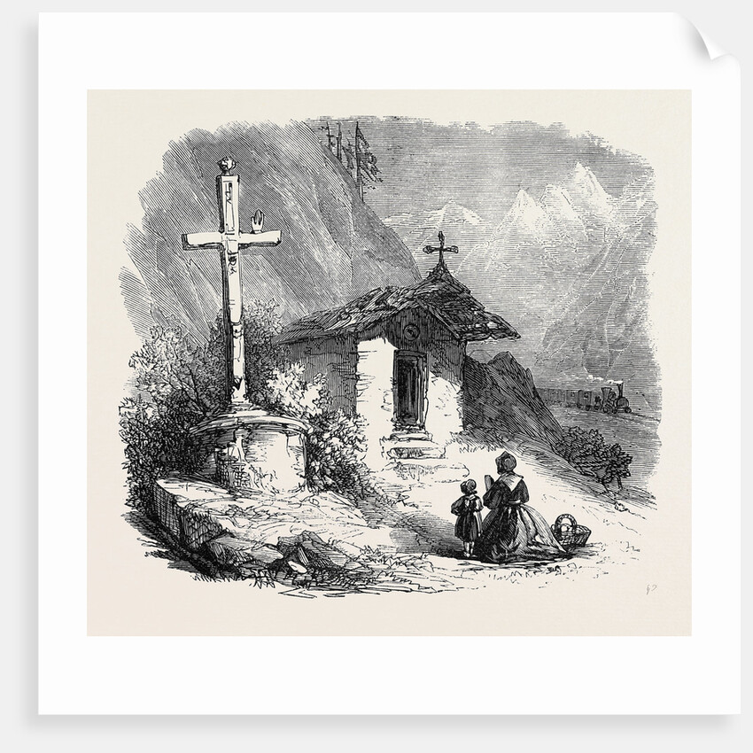 Mont Cenis Railway Scenery: Near Oulx 1871 by Anonymous