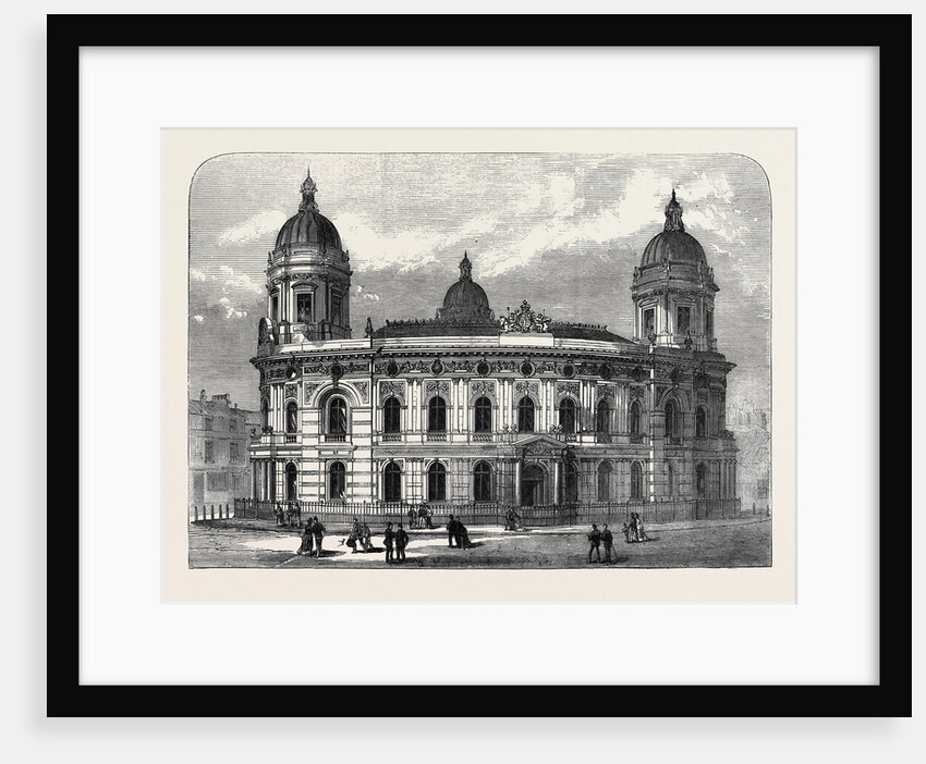 The New Dock Offices Hull 1871 by Anonymous