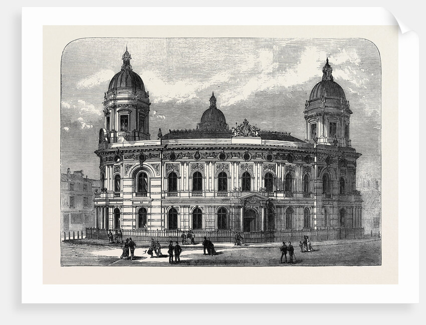 The New Dock Offices Hull 1871 by Anonymous