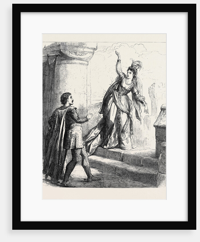 Scene from Rebecca at Drury Lane Theatre London 1871 by Anonymous
