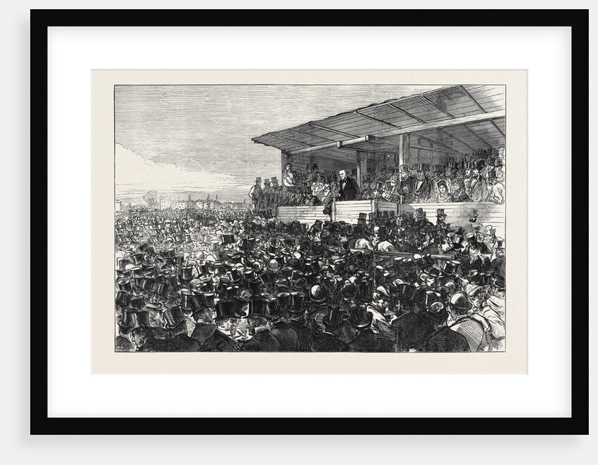 Mr. Gladstone Addressing the Meeting on Blackheath London 1871 by Anonymous