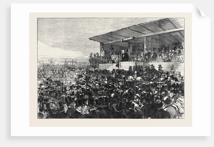 Mr. Gladstone Addressing the Meeting on Blackheath London 1871 by Anonymous