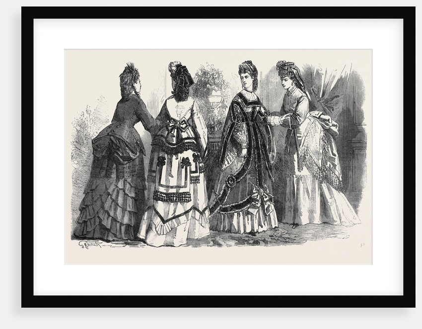 Paris Fashions for the Month 1871 by Anonymous