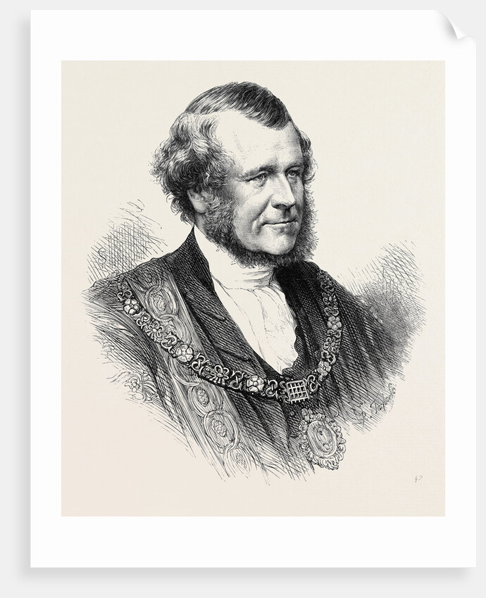 The Right Hon. Sills John Gibbons the New Lord Mayor of London 1871 by Anonymous