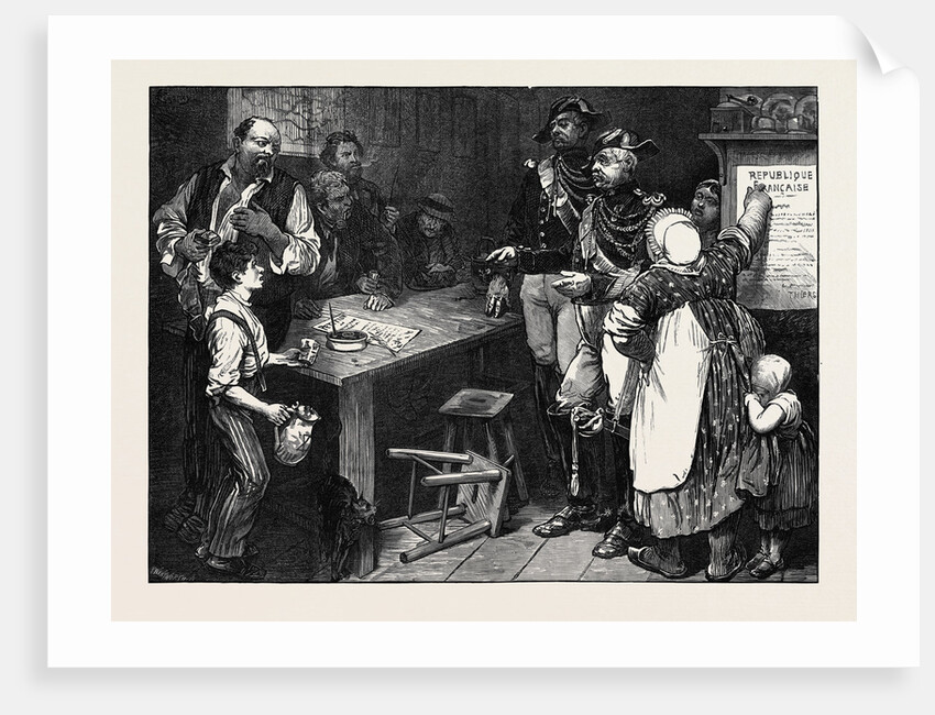 Scene in a Cabaret in the North of France 1871 by Anonymous