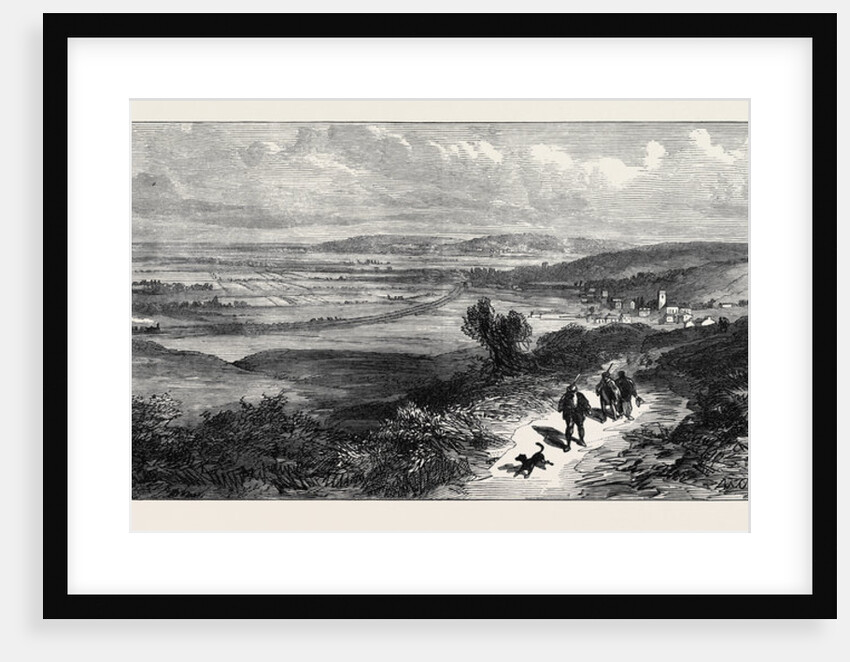View Near Sandringham Looking North-West to Dersingham and the Railway at Wolferton 1871 by Anonymous