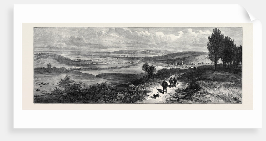 View Near Sandringham Looking North-West to Dersingham and the Railway at Wolferton 1871 by Anonymous