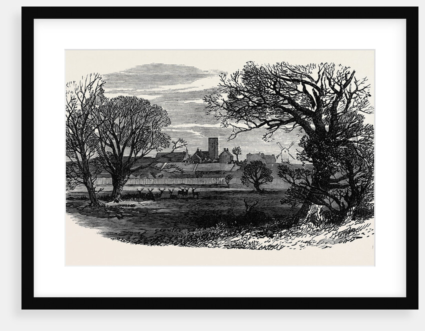 West Newton from the Deer Park Sandringham 1871 by Anonymous