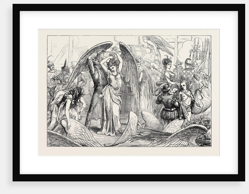 The Pantomimes: Preparing for the Transformation Scene 1871 by Anonymous