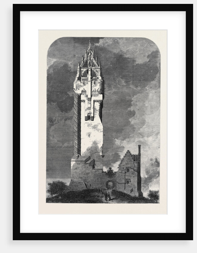 The National Wallace Monument About to Be Built on the Abbey Craig Near Stirling by Anonymous