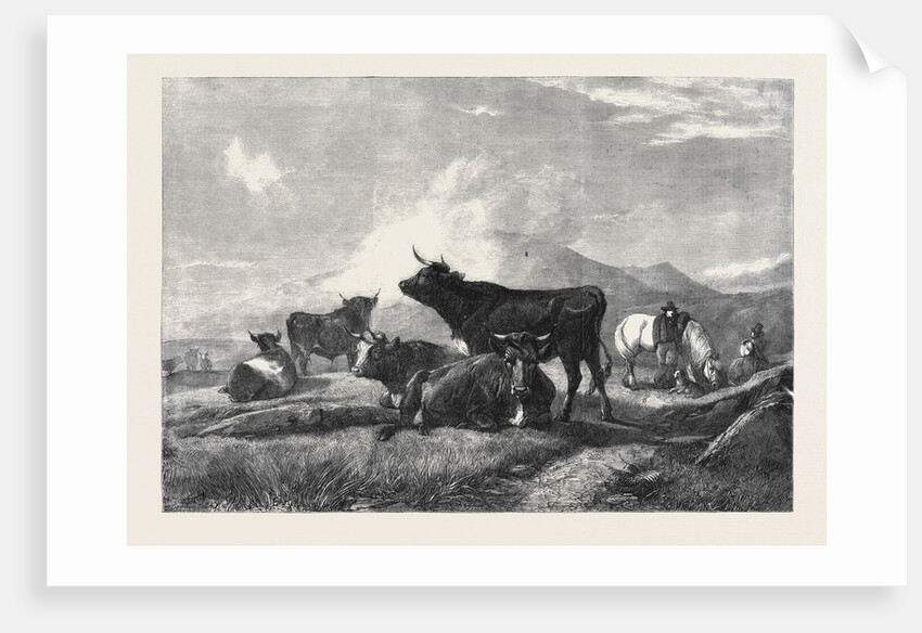 A Rest on the Road to the Fair, in the Exhibition of the Royal Academy by Anonymous